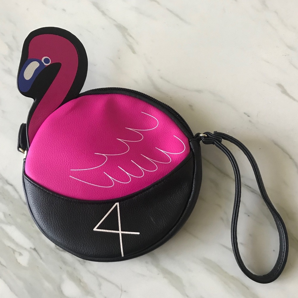 Betsey Johnson Flamingo Wristlet